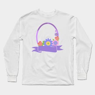 A border of flowers Long Sleeve T-Shirt